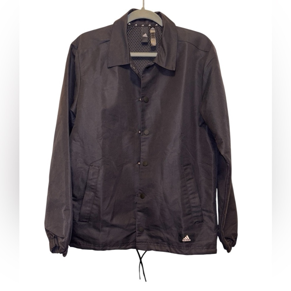 Adidas Mens Future Icons Coach Jacket Black Small